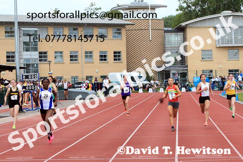 Girls Under-15s 200 metres, 2022 Northern Inter Counties U17s and U15s Track and Field, York, Thursday, June 2nd. Photo: David T. Hewitson/Sports for All Pics